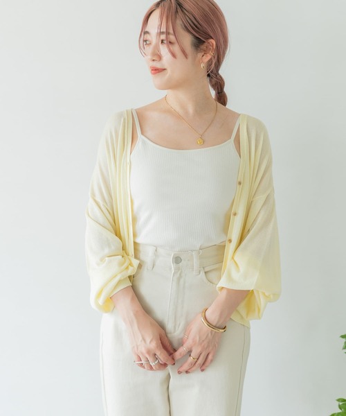ITEMS URBANRESEARCH(アイテムズ アーバンリサーチ)の「サマーニットカーディガン(カーディガン/ボレロ・レディース・ライトグレー/グレー系その他/チャコールグレー/モカ/イエロー系その他・FREE)」の11枚目の写真