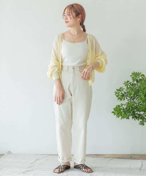 ITEMS URBANRESEARCH(アイテムズ アーバンリサーチ)の「サマーニットカーディガン(カーディガン/ボレロ・レディース・ライトグレー/グレー系その他/チャコールグレー/モカ/イエロー系その他・FREE)」の10枚目の写真