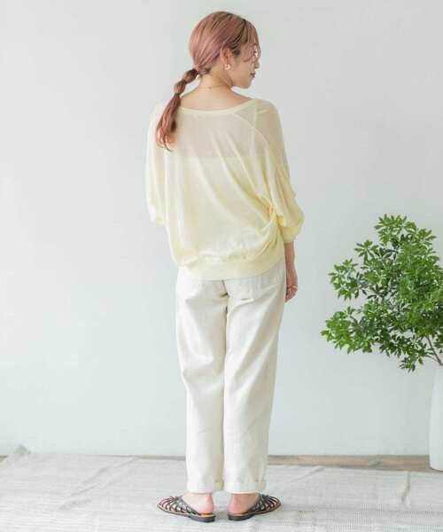 ITEMS URBANRESEARCH(アイテムズ アーバンリサーチ)の「サマーニットカーディガン(カーディガン/ボレロ・レディース・ライトグレー/グレー系その他/チャコールグレー/モカ/イエロー系その他・FREE)」の13枚目の写真