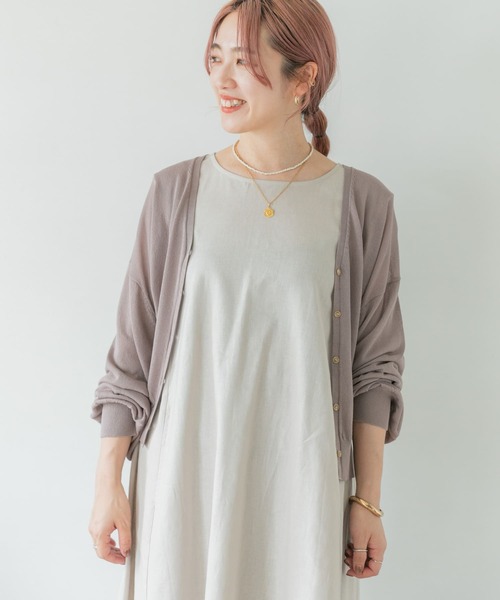 ITEMS URBANRESEARCH(アイテムズ アーバンリサーチ)の「サマーニットカーディガン(カーディガン/ボレロ・レディース・ライトグレー/グレー系その他/チャコールグレー/モカ/イエロー系その他・FREE)」の16枚目の写真