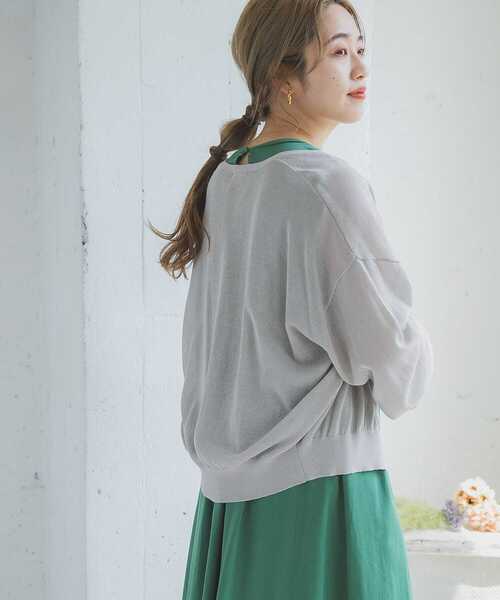 ITEMS URBANRESEARCH(アイテムズ アーバンリサーチ)の「サマーニットカーディガン(カーディガン/ボレロ・レディース・ライトグレー/グレー系その他/チャコールグレー/モカ/イエロー系その他・FREE)」の21枚目の写真