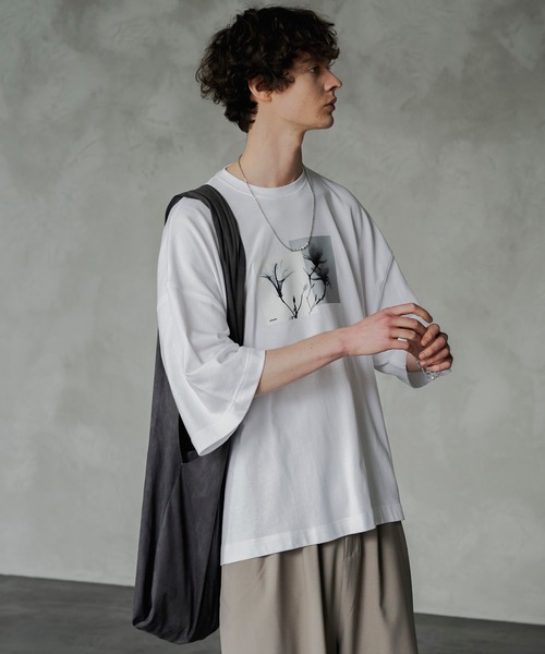 shiki tokyo（シキトウキョウ）の「マルチwayゆるトートバッグ（トートバッグ・メンズ・チャコールグレー/アイボリー・FREE）」の8枚目の写真