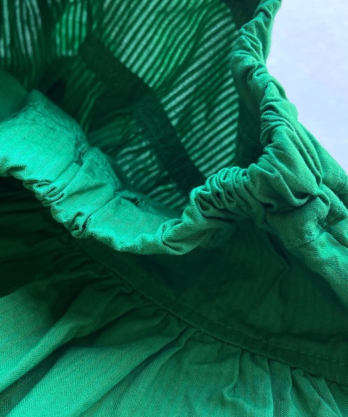 JIPPON(ジポン)の「ギャザーキュロット(J-6615/80~140cm)(スカート・キッズ・ブルー/グリーン/ピンク・120/140/100/110/130/90/80/95)」の6枚目の写真