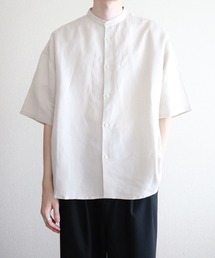 y/m by kitsune | リネンレーヨンバンドカラーシャツ(シャツ/ブラウス)