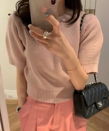 パフスリーブサマーニット