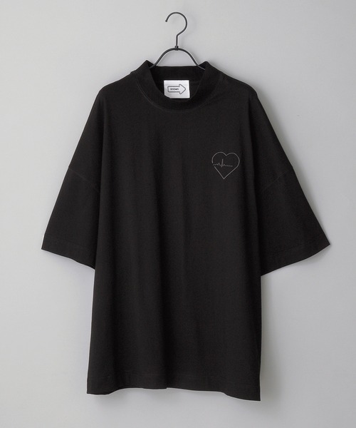 anown(アノン)の「ロゴ刺繍 ルーズ モックネック半袖 Tシャツ ユニセックス/Loose Tee【TikToker森友二×anown 限定コラボ】(Tシャツ/カットソー・メンズ・ホワイト/ブラック・S/M/L)」の7枚目の写真