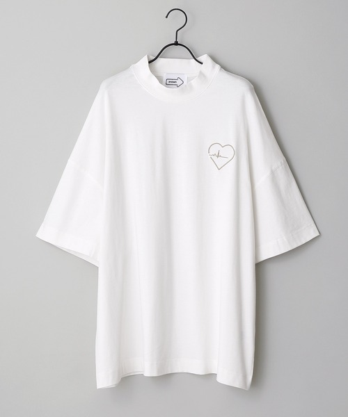 anown(アノン)の「ロゴ刺繍 ルーズ モックネック半袖 Tシャツ ユニセックス/Loose Tee【TikToker森友二×anown 限定コラボ】(Tシャツ/カットソー・メンズ・ホワイト/ブラック・S/M/L)」の6枚目の写真