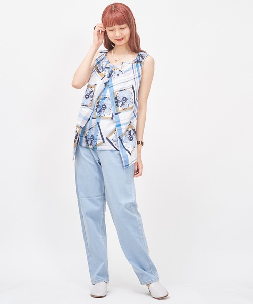 AS KNOW AS de base（アズノゥアズドゥバズ）の「はきなれたデニムパンツ（デニムパンツ・レディース・ライトブルー/インディゴブルー/ブルー系その他・M）」の22枚目の写真