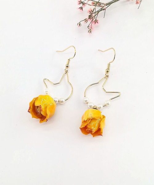 juweel（ユウェル）の「レディースフラワービジューピアス メンズにも使いやすいアクセサリーシリーズ（ピアス（両耳用）・レディース・A/Q/F/C/J/B/D/E/T/G/K/P/N/L/O/M・FREE）」の7枚目の写真