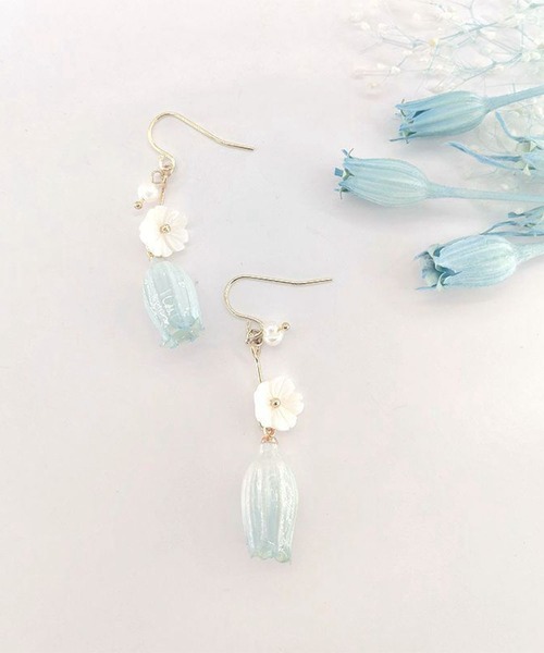 juweel（ユウェル）の「レディースフラワービジューピアス メンズにも使いやすいアクセサリーシリーズ（ピアス（両耳用）・レディース・A/Q/F/C/J/B/D/E/T/G/K/P/N/L/O/M・FREE）」の10枚目の写真