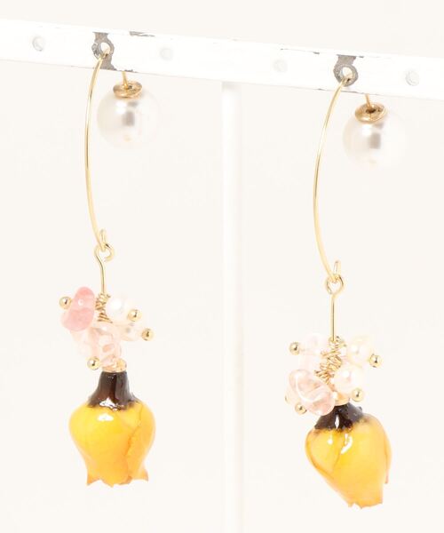 juweel（ユウェル）の「レディースフラワービジューピアス メンズにも使いやすいアクセサリーシリーズ（ピアス（両耳用）・レディース・A/Q/F/C/J/B/D/E/T/G/K/P/N/L/O/M・FREE）」の16枚目の写真