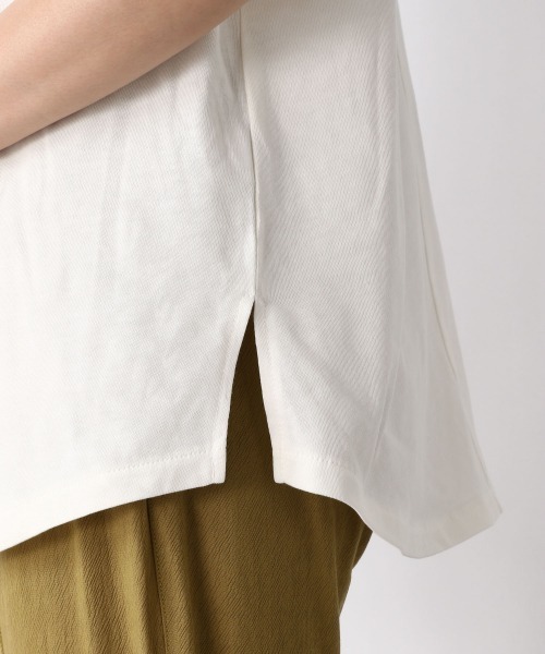 JEANASIS（ジーナシス）の「USAコットンフリルFS/952494（Tシャツ/カットソー・レディース・ホワイト/ブラック/ブルー・FREE）」の14枚目の写真