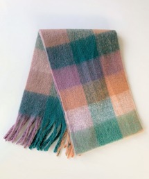 カラフルチェックマフラー