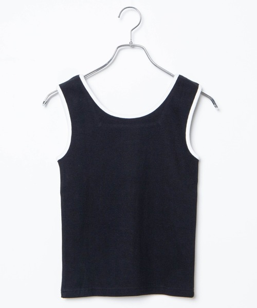 WEGO（ウィゴー）の「WEGO/2WAYパイピングタンクトップ（タンクトップ・レディース・サックスブルー/ブラック・FREE）」の14枚目の写真