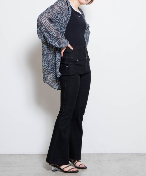 WEGO（ウィゴー）の「WEGO/2WAYパイピングタンクトップ（タンクトップ・レディース・サックスブルー/ブラック・FREE）」の5枚目の写真