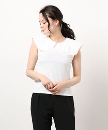 ehka sopo | レース衿付インナー(Tシャツ/カットソー)