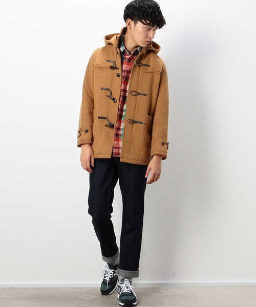 coen(コーエン)の「ヘリンボーンメルトンダッフルコート(ダッフルコート・メンズ・グレー/ブラック/ネイビー/ベージュ・X-LARGE/LARGE/MEDIUM/SMALL)」の8枚目の写真