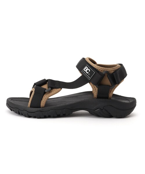 BASECONTROL（ベースコントロール）の「◆異素材組み合わせ テープサンダル（サンダル・メンズ・ベージュ/ブラック・26/27）」の4枚目の写真