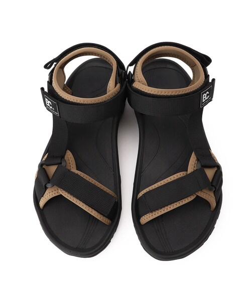 BASECONTROL（ベースコントロール）の「◆異素材組み合わせ テープサンダル（サンダル・メンズ・ベージュ/ブラック・26/27）」の6枚目の写真