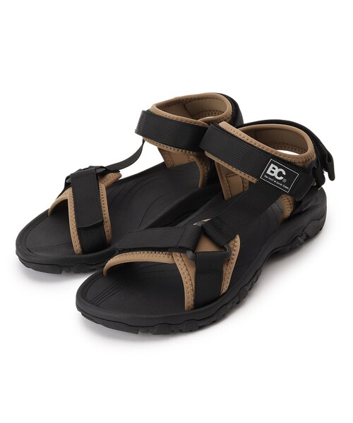 BASECONTROL（ベースコントロール）の「◆異素材組み合わせ テープサンダル（サンダル・メンズ・ベージュ/ブラック・26/27）」の11枚目の写真