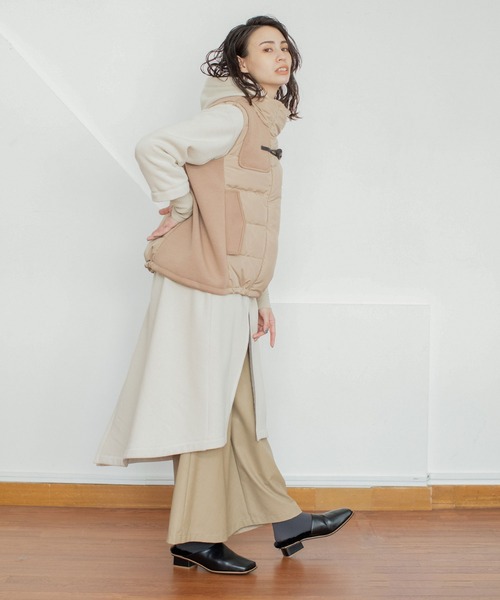 MARECHAL TERRE（マルシャルテル）の「コンビネーションダウンベスト（ダウンベスト・レディース・ライトグレー/ブラック/ベージュ/カーキ・MEDIUM）」の16枚目の写真