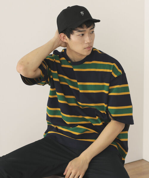 BEAMS HEART(ビームスハート)の「BEAMS HEART / ショートバイザー キャップ(キャップ・メンズ・ブラック/ネイビー・ONE SIZE)」の6枚目の写真