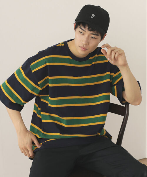 BEAMS HEART(ビームスハート)の「BEAMS HEART / ショートバイザー キャップ(キャップ・メンズ・ブラック/ネイビー・ONE SIZE)」の9枚目の写真