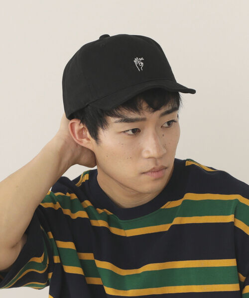 BEAMS HEART(ビームスハート)の「BEAMS HEART / ショートバイザー キャップ(キャップ・メンズ・ブラック/ネイビー・ONE SIZE)」の4枚目の写真