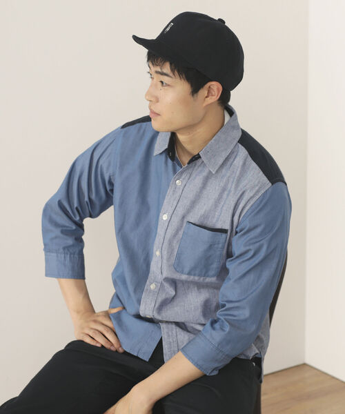 BEAMS HEART(ビームスハート)の「BEAMS HEART / ショートバイザー キャップ(キャップ・メンズ・ブラック/ネイビー・ONE SIZE)」の7枚目の写真