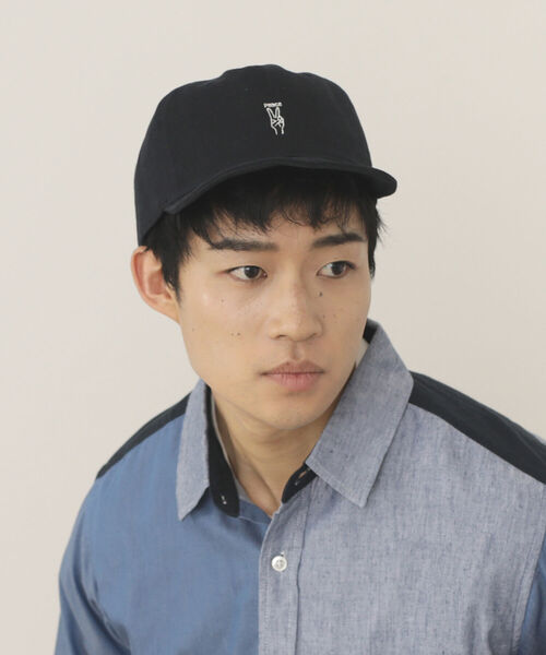 BEAMS HEART(ビームスハート)の「BEAMS HEART / ショートバイザー キャップ(キャップ・メンズ・ブラック/ネイビー・ONE SIZE)」の5枚目の写真