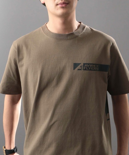 AVIREX（アヴィレックス）の「【AVIREX FLYER’S】ショートスリーブ Tシャツ / SS T-SHIRT AF / アヴィレックス / AVIREX（Tシャツ/カットソー・メンズ・ブラック/モカ/オフホワイト・MEDIUM/LARGE/X-LARGE/XX-LARGE）」の9枚目の写真