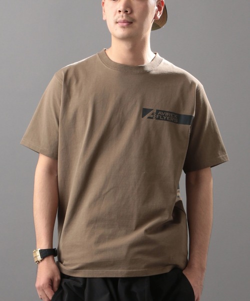 AVIREX（アヴィレックス）の「【AVIREX FLYER’S】ショートスリーブ Tシャツ / SS T-SHIRT AF / アヴィレックス / AVIREX（Tシャツ/カットソー・メンズ・ブラック/モカ/オフホワイト・MEDIUM/LARGE/X-LARGE/XX-LARGE）」の4枚目の写真