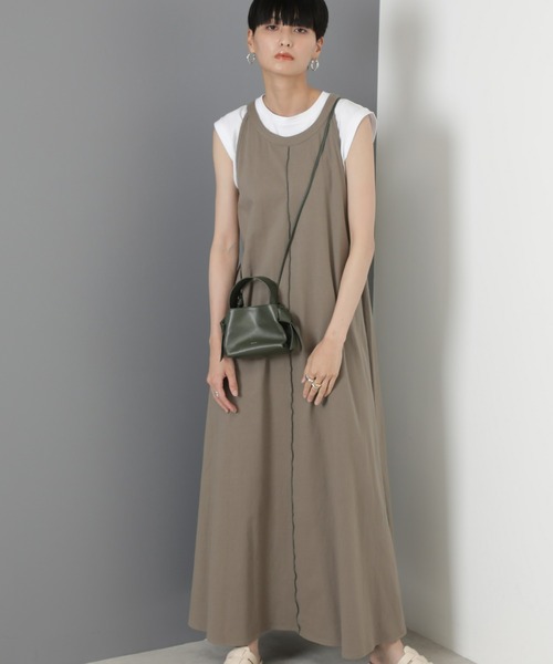 ROSE BUD(ローズバッド)の「アメスリワンピース(ワンピース・レディース・ブラウン/グリーン/カーキ・ONE SIZE/FREE)」の1枚目の写真
