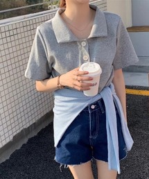 ABITOKYO | ルーズポロエリTシャツ(Tシャツ/カットソー)