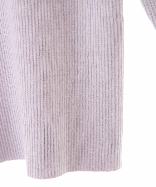 31 Sons de mode（トランテアン　ソン　ドゥ　モード）の「シャーリング袖ニット（ニット/セーター・レディース・クリーム/ラベンダー/ブラック・36）」の13枚目の写真