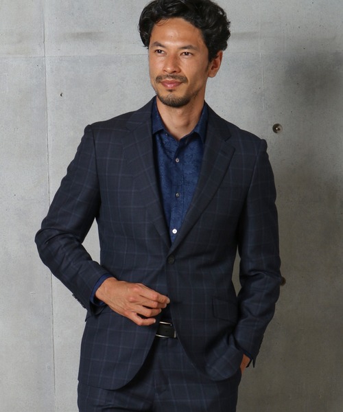 DISTINCTION MEN'S BIGI(ディストリクションメンズビギ)の「【REDA社】シャドーウィンドウペンスーツ(スーツセット・メンズ・ブルー系その他・01/02/03/04)」の2枚目の写真