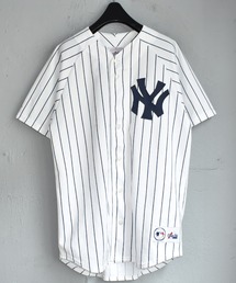 【ヴィンテージ古着】90's majestic社製 NY YANKEES ベースボールシャツ