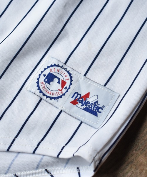 VINTAGE(ヴィンテージ)の「【ヴィンテージ古着】90's majestic社製 NY YANKEES ベースボールシャツ(シャツ/ブラウス・メンズ・ホワイト・MEDIUM)」の4枚目の写真