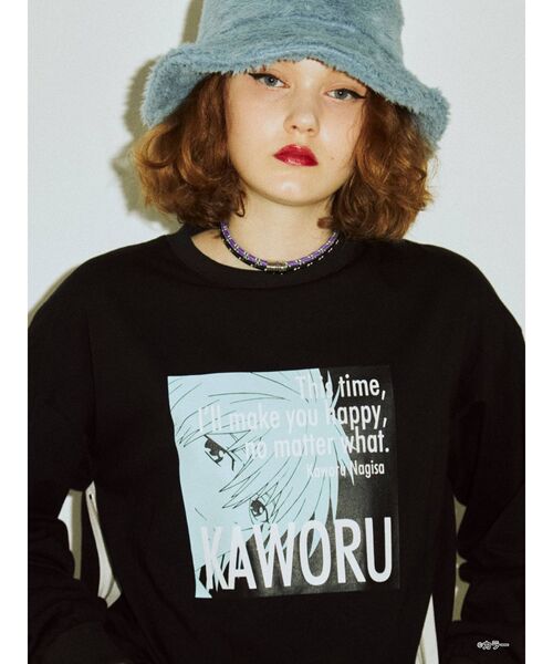 jouetie(ジュエティ)の「ヱヴァンゲリヲン新劇場版 サイドZIPロンT(Tシャツ/カットソー・レディース・ブラック/オフホワイト/レッド・MEDIUM)」の5枚目の写真