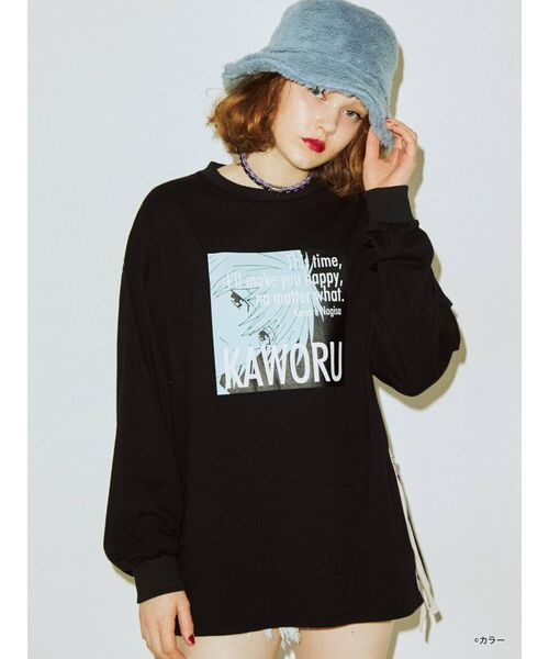 jouetie(ジュエティ)の「ヱヴァンゲリヲン新劇場版 サイドZIPロンT(Tシャツ/カットソー・レディース・ブラック/オフホワイト/レッド・MEDIUM)」の8枚目の写真