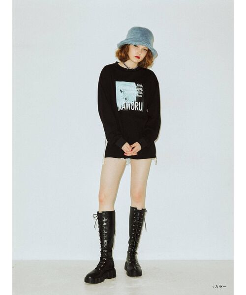 jouetie(ジュエティ)の「ヱヴァンゲリヲン新劇場版 サイドZIPロンT(Tシャツ/カットソー・レディース・ブラック/オフホワイト/レッド・MEDIUM)」の10枚目の写真