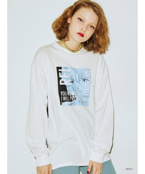 jouetie(ジュエティ)の「ヱヴァンゲリヲン新劇場版 サイドZIPロンT(Tシャツ/カットソー・レディース・ブラック/オフホワイト/レッド・MEDIUM)」の13枚目の写真