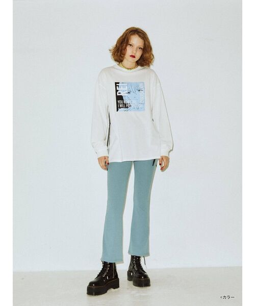 jouetie(ジュエティ)の「ヱヴァンゲリヲン新劇場版 サイドZIPロンT(Tシャツ/カットソー・レディース・ブラック/オフホワイト/レッド・MEDIUM)」の16枚目の写真