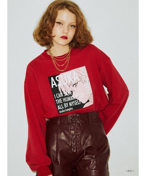 jouetie(ジュエティ)の「ヱヴァンゲリヲン新劇場版 サイドZIPロンT(Tシャツ/カットソー・レディース・ブラック/オフホワイト/レッド・MEDIUM)」の19枚目の写真