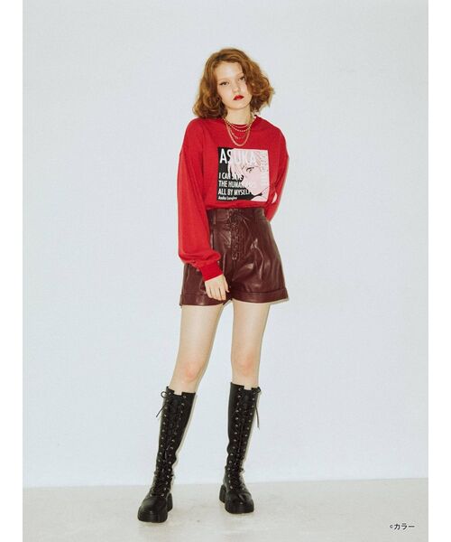 jouetie(ジュエティ)の「ヱヴァンゲリヲン新劇場版 サイドZIPロンT(Tシャツ/カットソー・レディース・ブラック/オフホワイト/レッド・MEDIUM)」の21枚目の写真