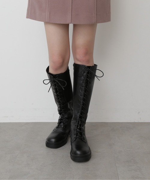 FREE'S MART（フリーズマート）の「◆レースアップブーツ（ブーツ・レディース・ブラック・SMALL/MEDIUM/23.5cm/23.0cm）」の3枚目の写真