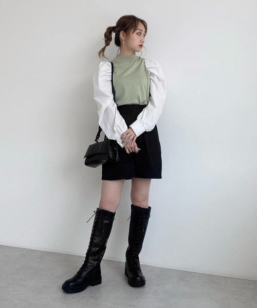 FREE'S MART（フリーズマート）の「◆レースアップブーツ（ブーツ・レディース・ブラック・SMALL/MEDIUM/23.5cm/23.0cm）」の4枚目の写真