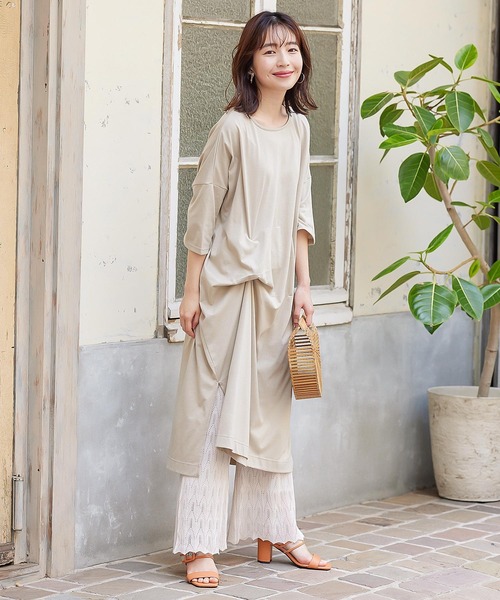 セール スリット入りアレンジカットソーワンピース ワンピース Kobe Lettuce コウベレタス のファッション通販 Zozotown