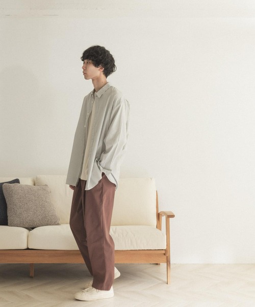 FORK&SPOON（フォークアンドスプーン）の「FORK&SPOON　C/N2タックパンツ（その他パンツ・メンズ・ブラウン/ホワイト系その他・5/4）」の22枚目の写真