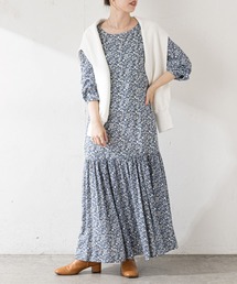 SHENERY | プリントティアードロングワンピース(ワンピース)